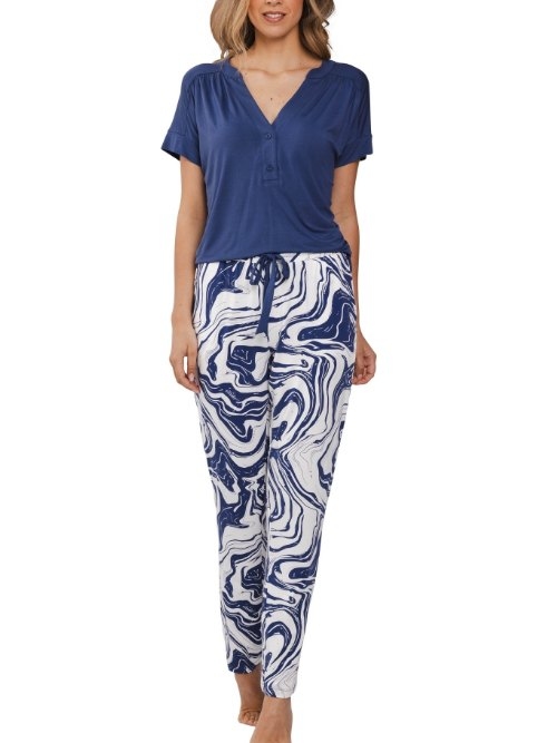 Pastunette Women navy blue pajama