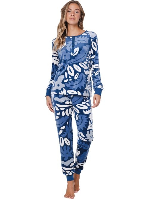 Pastunette Women navy blue pajama