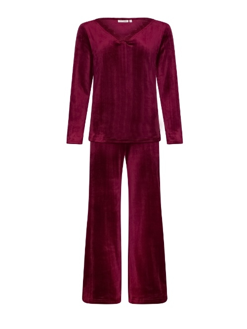 Pastunette Women dark red pajama