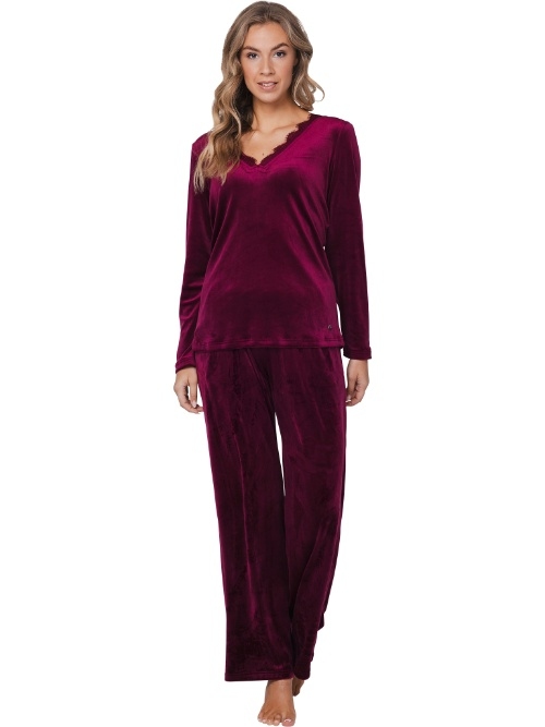 Pastunette Women dark red pajama