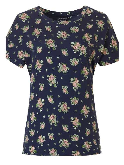 Pastunette Women navy blue pyjama shirt