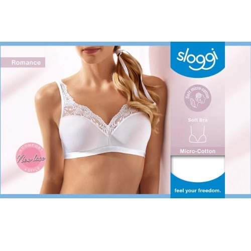 Sloggi Romance white non-padded bra