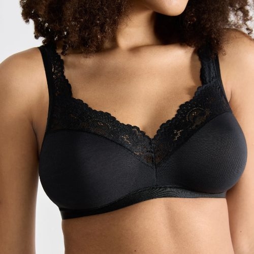 Sloggi Romance black non-padded bra