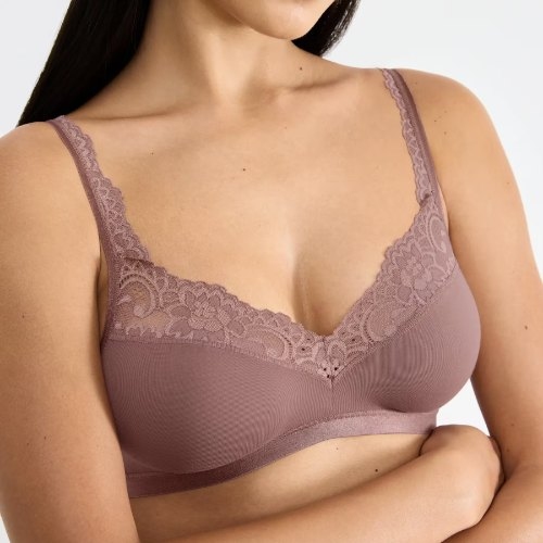 Sloggi Romance brown non-padded bra