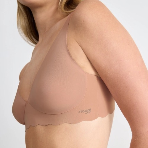 Sloggi Zero Microfibre brown non-padded bra