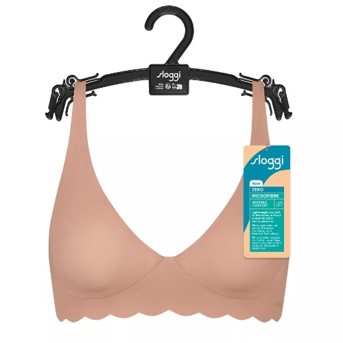 Sloggi Zero Microfibre brown non-padded bra