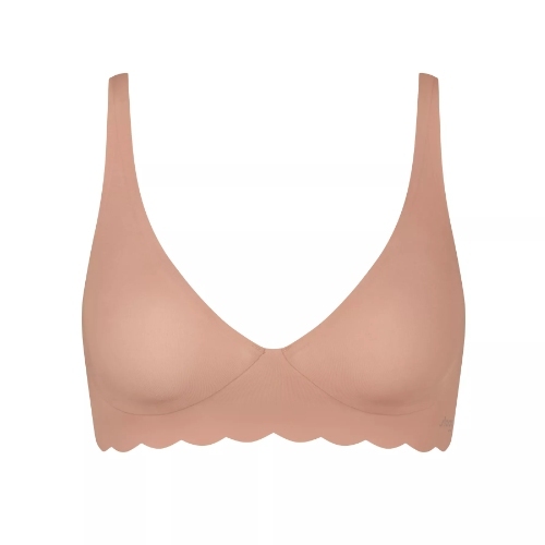 Sloggi Zero Microfibre brown non-padded bra
