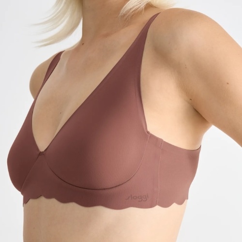 Sloggi Zero Microfibre brown non-padded bra