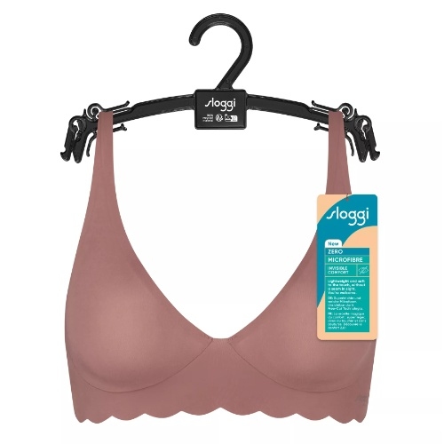 Sloggi Zero Microfibre brown non-padded bra