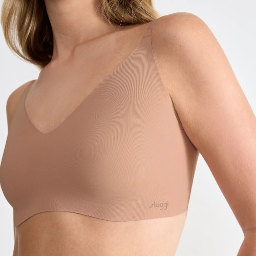 Sloggi Zero Microfibre brown non-padded bra