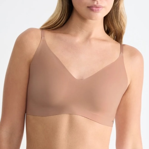 Sloggi Zero Microfibre brown non-padded bra