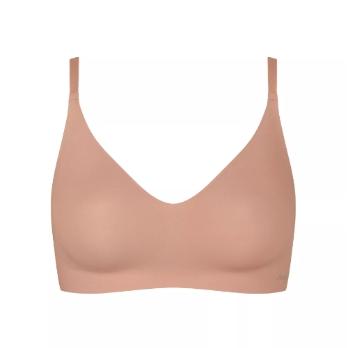 Sloggi Zero Microfibre brown non-padded bra