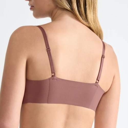 Sloggi Zero Microfibre brown non-padded bra
