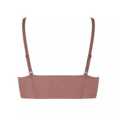 Sloggi Zero Microfibre brown non-padded bra