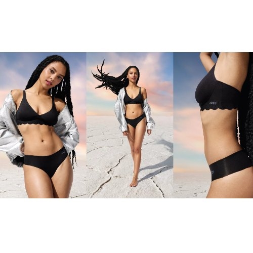 Sloggi Zero Microfibre black thong