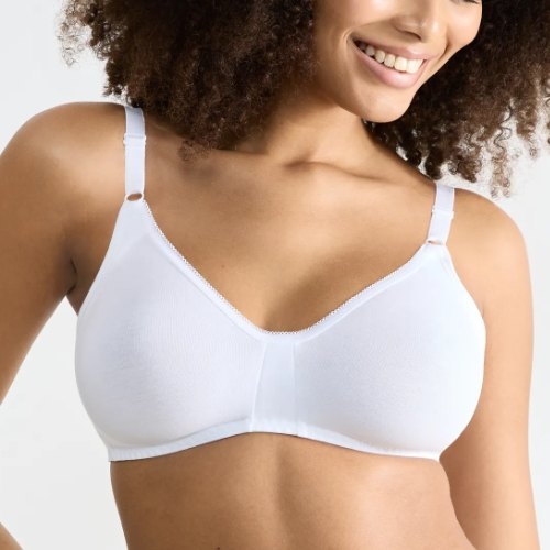 Sloggi Basic+ white non-padded bra