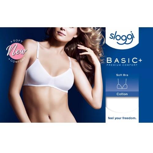 Sloggi Basic+ white non-padded bra