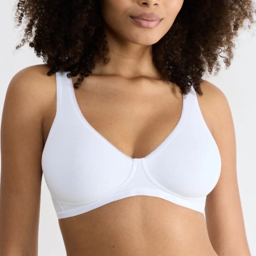 Sloggi Basic+ white non-padded bra