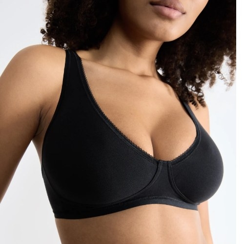 Sloggi Basic+ black non-padded bra