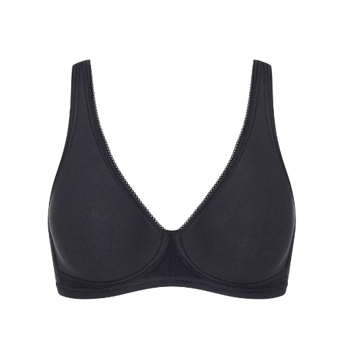 Sloggi Basic+ black non-padded bra