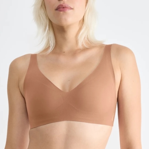 Sloggi Zero Feel brown non-padded bra