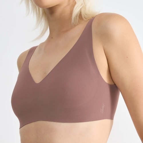 Sloggi Zero Feel brown non-padded bra