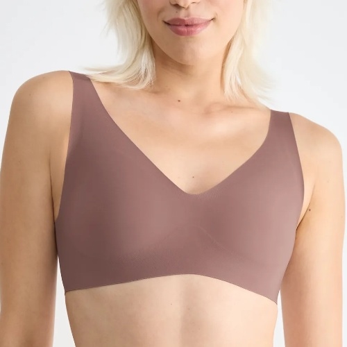 Sloggi Zero Feel brown non-padded bra