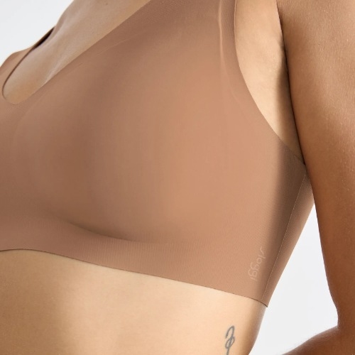 Sloggi Zero Feel brown non-padded bra