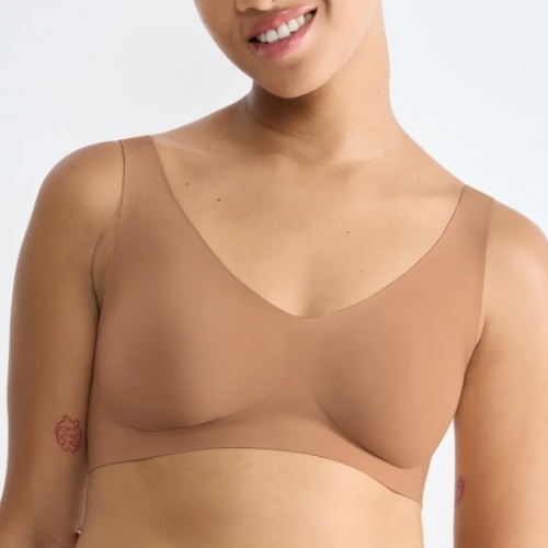 Sloggi Zero Feel brown non-padded bra