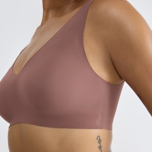 Sloggi Zero Feel brown non-padded bra