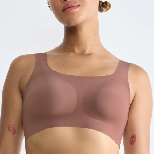 Sloggi Zero Feel brown non-padded bra