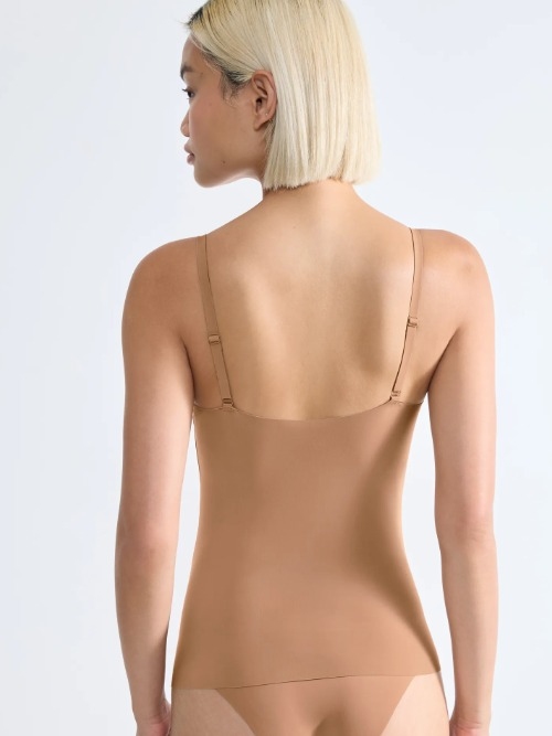 Sloggi Zero Feel brown spaghetti top