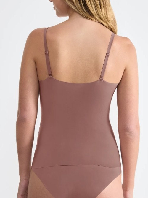 Sloggi Zero Feel brown spaghetti top