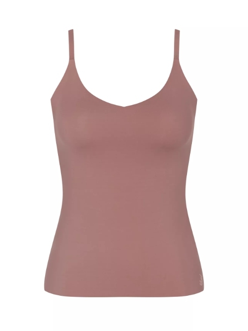 Sloggi Zero Feel brown spaghetti top