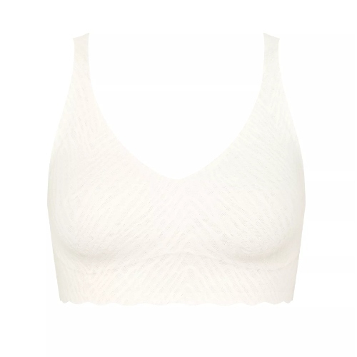 Sloggi Zero Feel Bliss white wireless bra