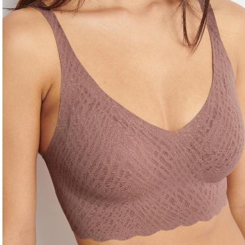 Sloggi Zero Feel Bliss brown wireless bra