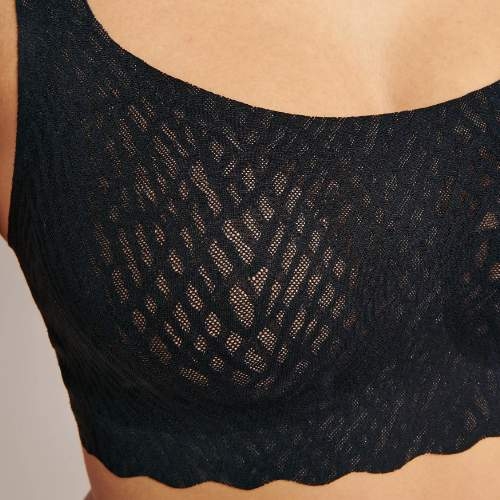 Sloggi Zero Feel Bliss black wireless bra
