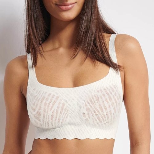Sloggi Zero Feel Bliss white wireless bra