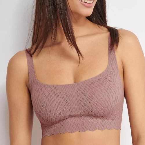 Sloggi Zero Feel Bliss brown wireless bra