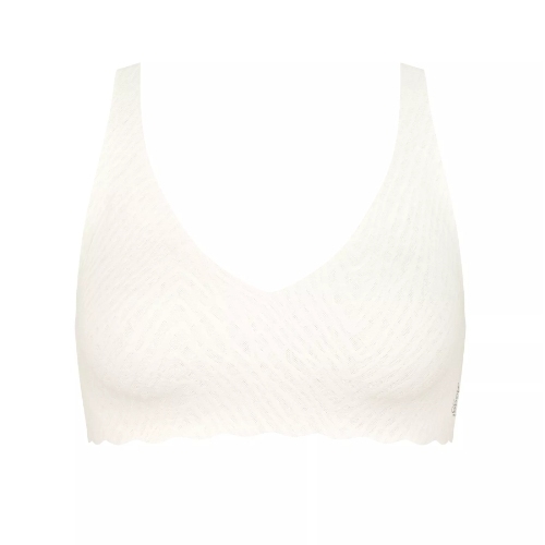 Sloggi Zero Feel Bliss white wireless bra