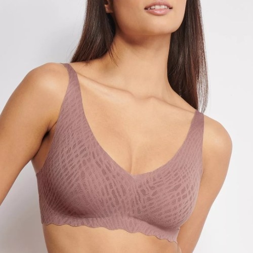 Sloggi Zero Feel Bliss brown wireless bra