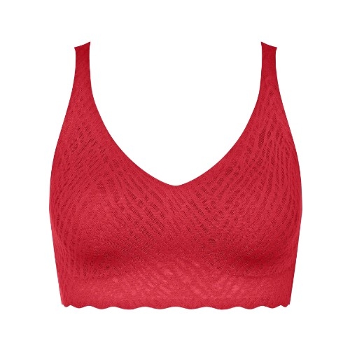 Sloggi Zero Feel Bliss red non-padded bra