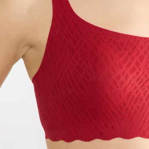 Sloggi Zero Feel Bliss red non-padded bra