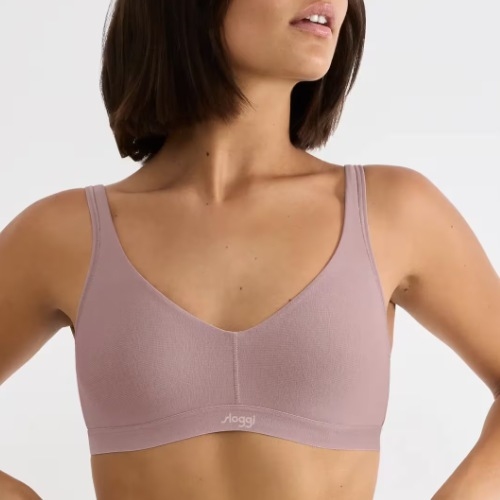 Sloggi  mauve non-padded bra