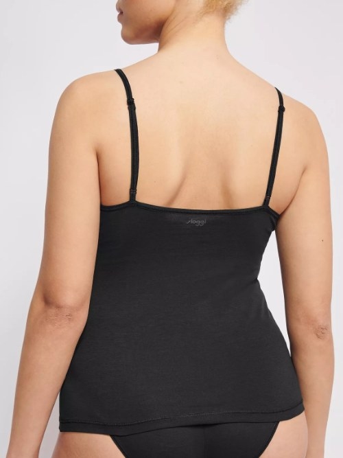 Sloggi Ever Ease black spaghetti top