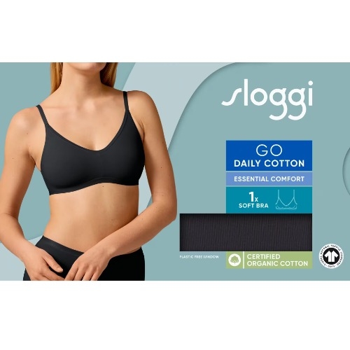 Sloggi GO Daily Cotton black non-padded bra