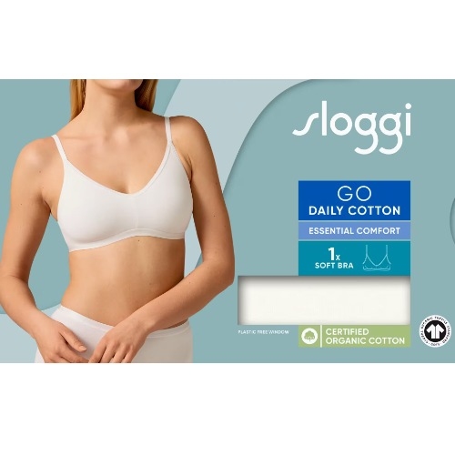 Sloggi GO Daily Cotton white non-padded bra