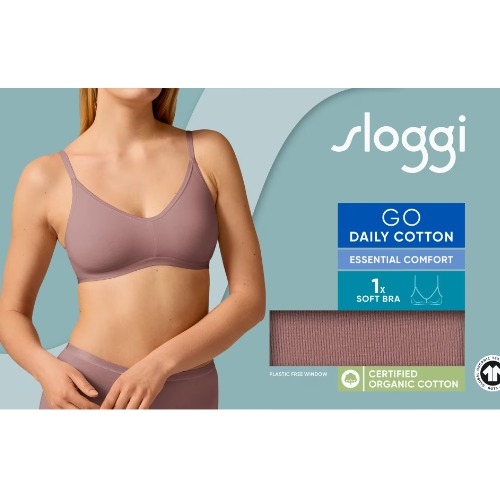 Sloggi GO Daily Cotton brown non-padded bra
