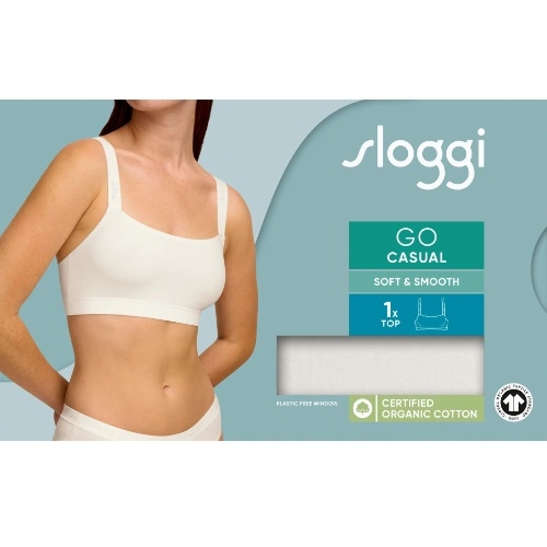 Sloggi GO Casual white non-padded bra