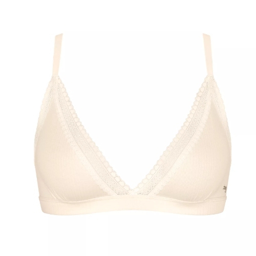 Sloggi GO Ribbed ivory non-padded bra
